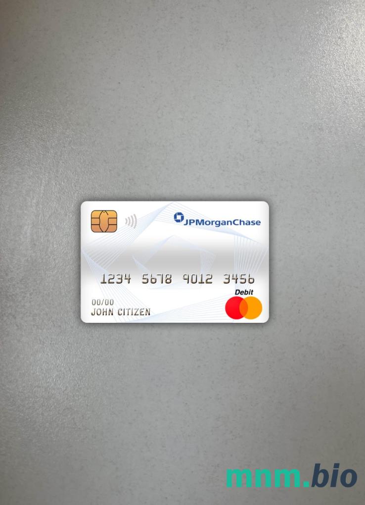 Canada JP Morgan chase bank master obciążyć card  wygląd fotograficzny skan PSD + zdjęcie